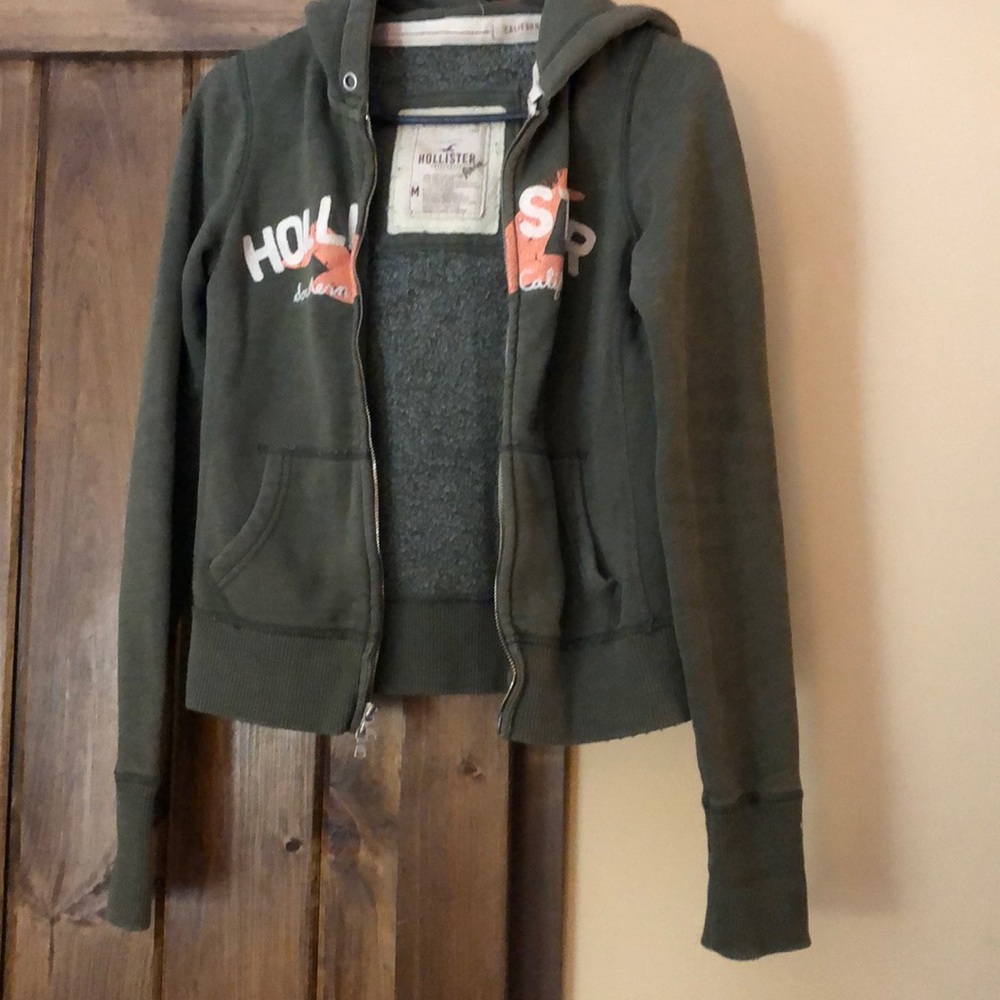 Hollister zip up hoodie